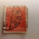 deutsches reich 0074 briefmarke briefmarken stamps stamp marke sammlung rot orange immanuel kant man mann gelocht gestempelt 1926